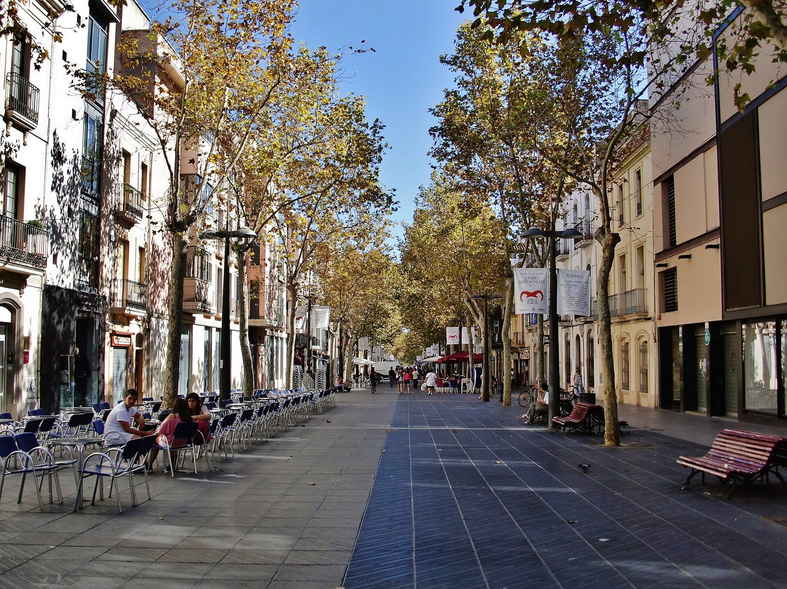 The Rambla in Vilanova i la Geltrú